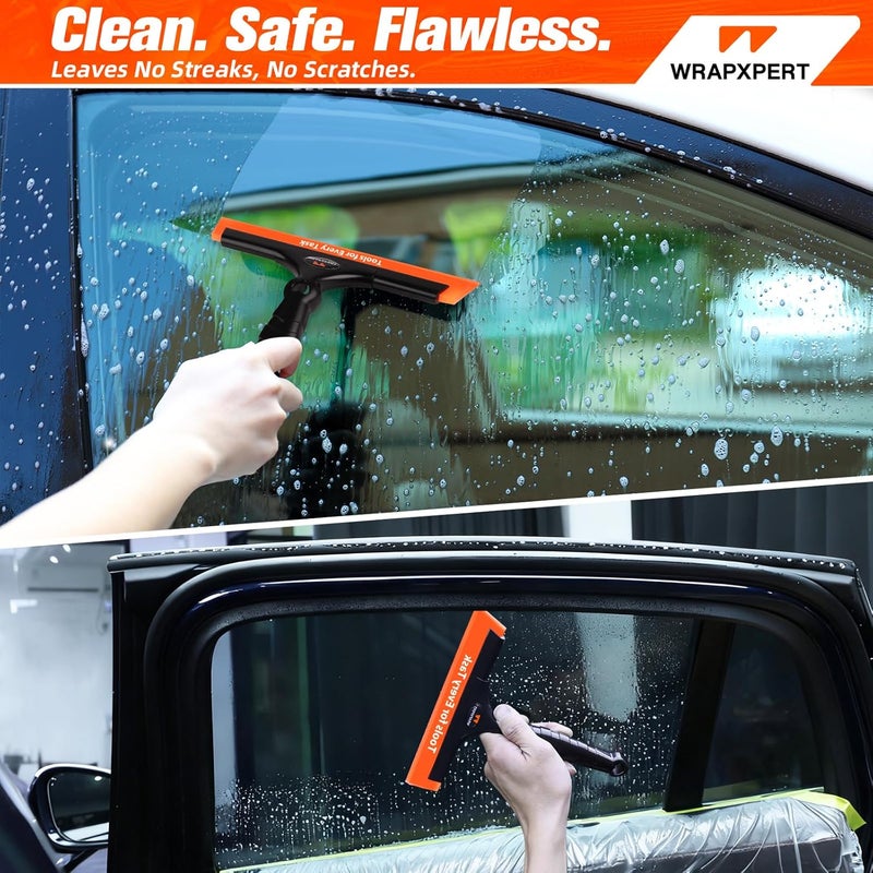 WRAPXPERT Window Tint Squeegee 2PCS 8-INCH Wide Blade Squeegee for Car Window Film Installation, Windows Tint Tool Kit for Windshield, Rear Glass Water Removal Bathroom Cleaning Kit - Image 5